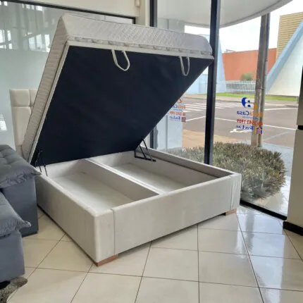 Cama Baú Queen 1,58m Valencia Avulsa (6078)