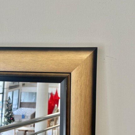 Espelho com Moldura 1,63m x 63cm Marrom e Preto (20) - Imagem 2