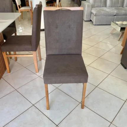 Mesa Canes Ripada 1,70m (1977) com 6 Cadeira Stefany em Madeira (5862) - Imagem 5