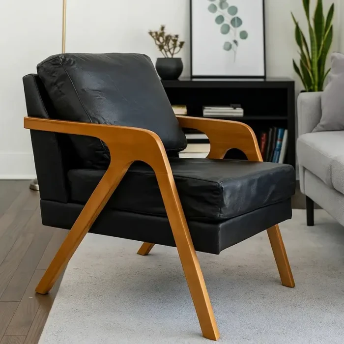 Amber - Tecido Linho A-CR 17 Corino PRETO - TAKEDA (CD 1428)