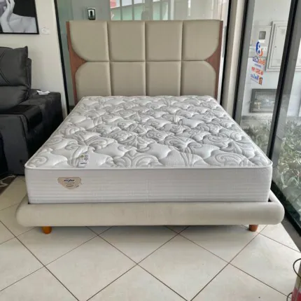 Cama Estofada Queen com Colchão Privilege de Molas - Macio - Ecoflex (2304-3511-4024) - Imagem 4