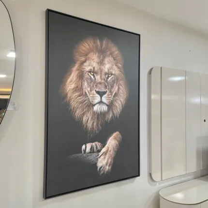 Quadro Leão Grande 1,50m x 1,00m Aura de Poder (2341) - Imagem 2