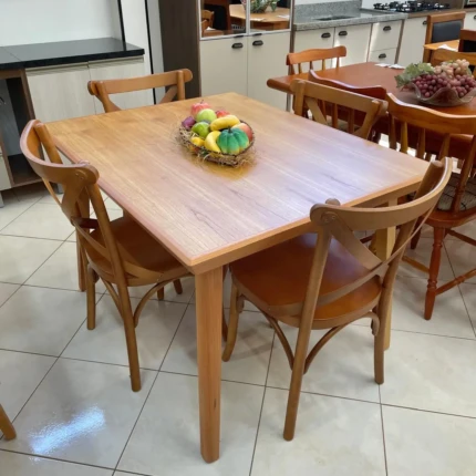 Mesa 1,15m Avela (3648) com 4 Cadeiras Leon X (1477) - Imagem 3