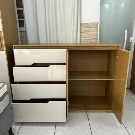 Comoda 1,47m Texas 4 Gavetas e 2 Portas Freijo (3720) - Imagem 4