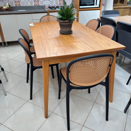 Mesa 1,60m California (218) com 06 Cadeiras Positano (4227) - Imagem 5