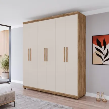 Roupeiro 2,10m 6 Portas Verona (2830) - Imagem 5