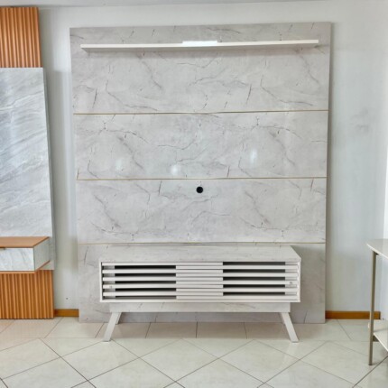 Painel 2,08m Guapore Marmorizado Calacata com Bancada Frizz (1460-6243) - Imagem 4