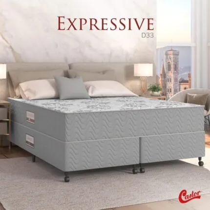 Cj. Box QUEEN 1,58m Expressive – Firme – Castor (2393) - Imagem 3