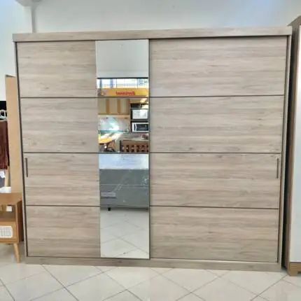 Roupeiro 2,60m 2 Portas Deslizantes Glamour (3405)
