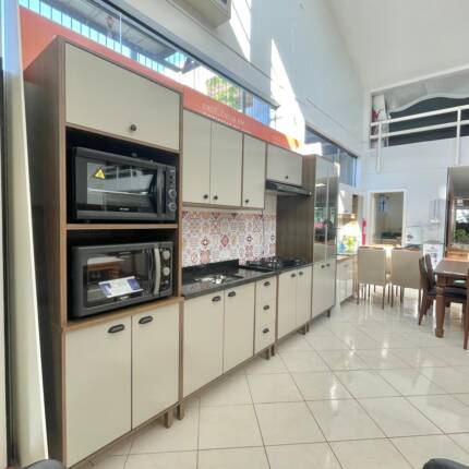 Cozinha 3,50m 100% MDF Evidence com Vidro Reflecta (4640) - Imagem 3