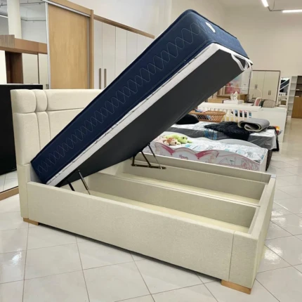Cama Baú Queen 1,58m com Colchão 2 em 1 High Ecoflex (2490-6645)