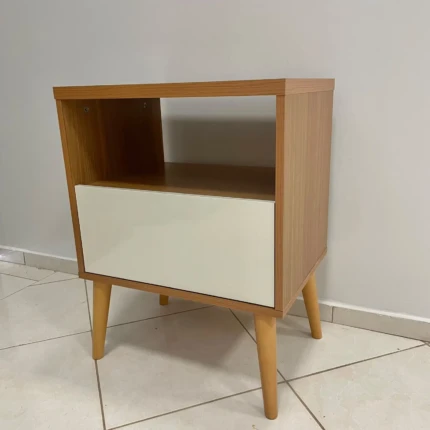 Mesa de Cabeceira MDF 01 Gaveta Freijo com Off (4910) - Imagem 3
