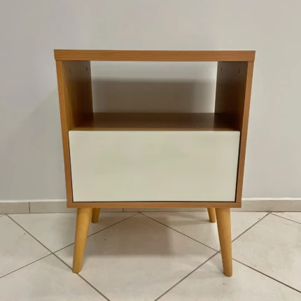 Mesa de Cabeceira MDF 01 Gaveta Freijo com Off (4910) - Imagem 1