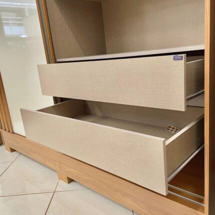 Roupeiro 1,63m 2 Portas Deslizantes com Espelho B353 Off White (6796-ESP) - Imagem 4