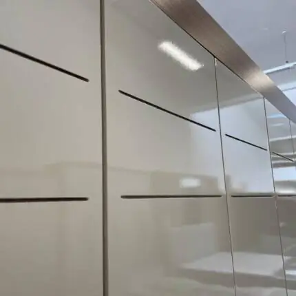 Roupeiro 1,60m 6 Portas B369 com Espelhos Nature/Off White (3289-2536) - Imagem 3
