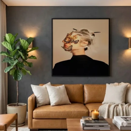 Kit com 2 Quadros Força Feminina em Vidro (6323-2) - Imagem 4