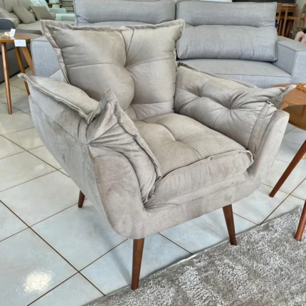 Poltrona Lora Opala Extra Macia - Veludo (1218) - Imagem 2