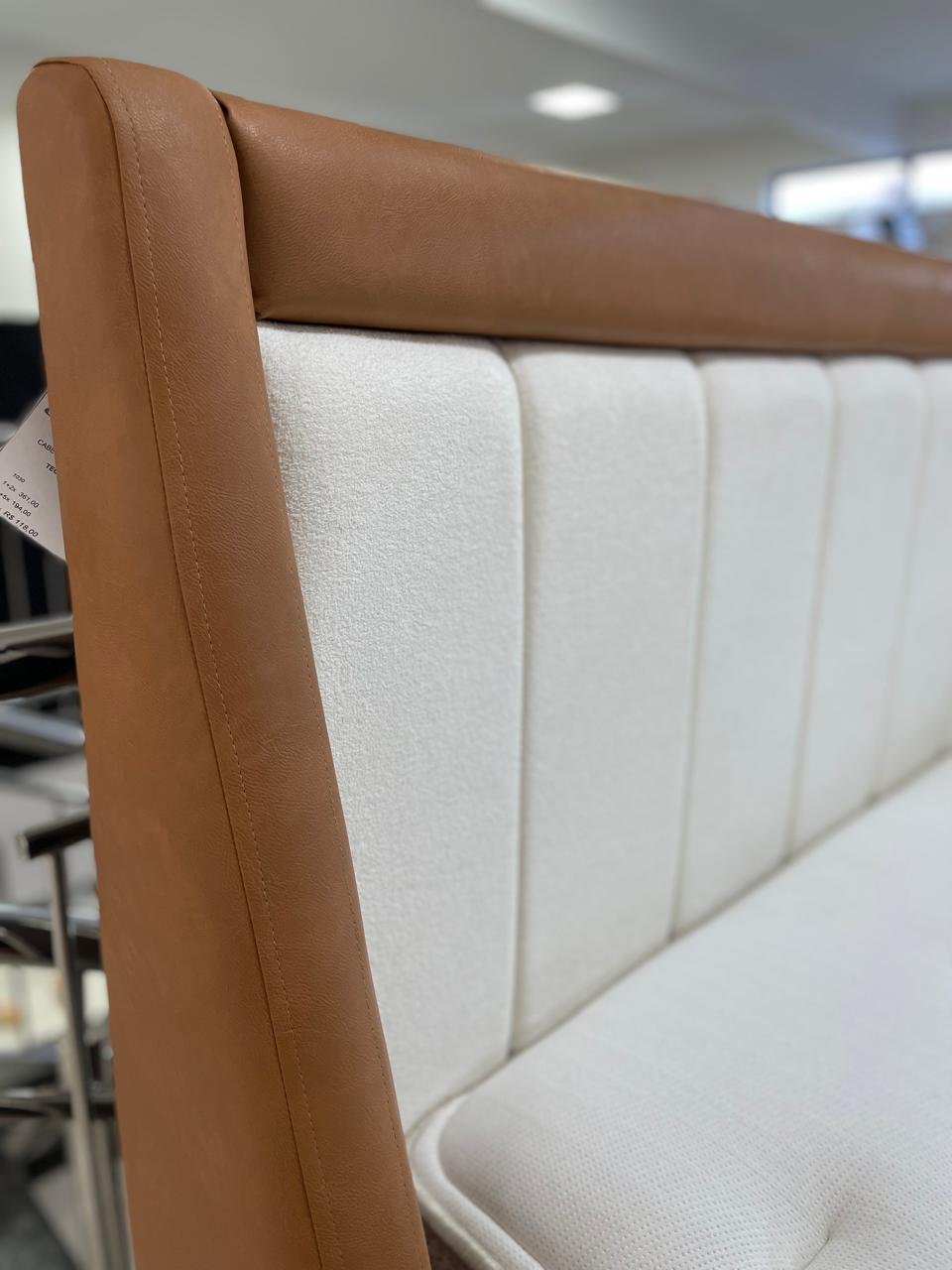 Cabeceira KING 2,03m Cassia Boucle com Caramelo (5532) - Bella Casa de ...