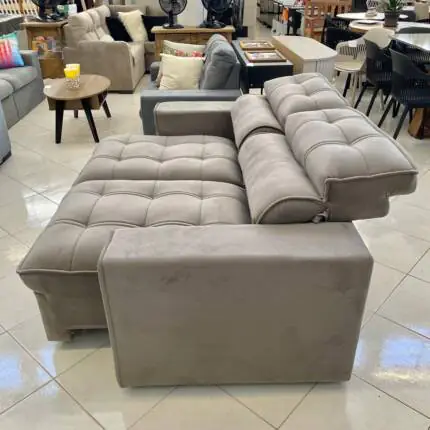 Sofa 2,00m Nantes Bege (1043) - Imagem 4