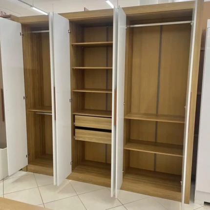 Roupeiro 2,32m 6 Portas PM569 Branco (5701) - Imagem 3