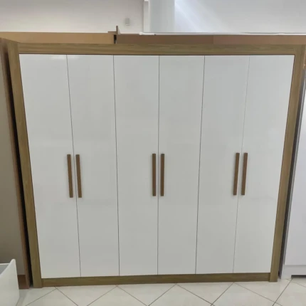 Roupeiro 2,32m 6 Portas PM569 Branco (5701) - Imagem 4