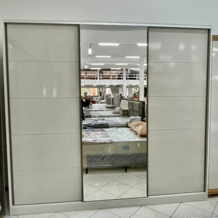 Roupeiro 2,76m 100% MDF Concept 3 Portas Deslizantes (2943)