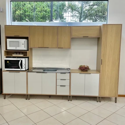Cozinha 3,20m Gloria Carvalho com Off White (5889)