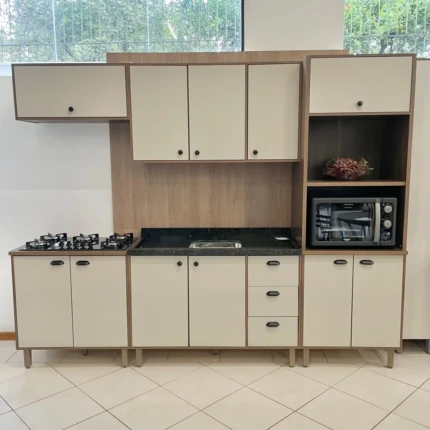 Cozinha 2,70m Evidence 100% MDF (4640) - Imagem 1