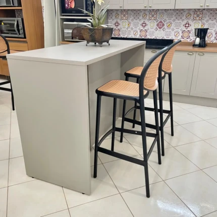 Cozinha com Bancada 3,44m Americana 100% MDF Cinza (5650-4358) - Imagem 4