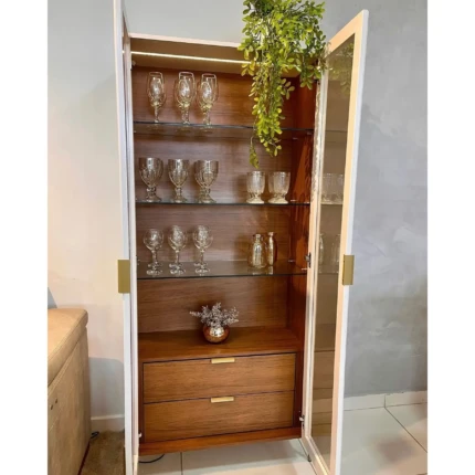 Cristaleira Olivia 80cm com LED (5340) - Imagem 6