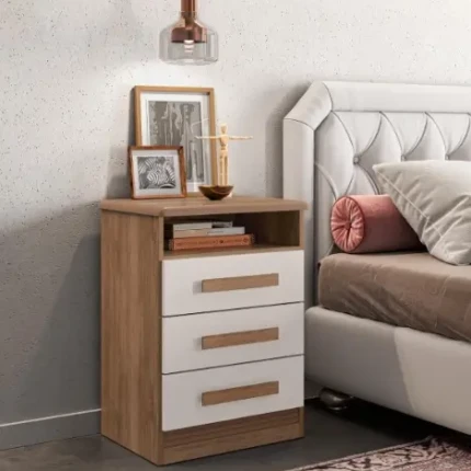 Mesa de Cabeceira 3 Gavetas Roma (4658)