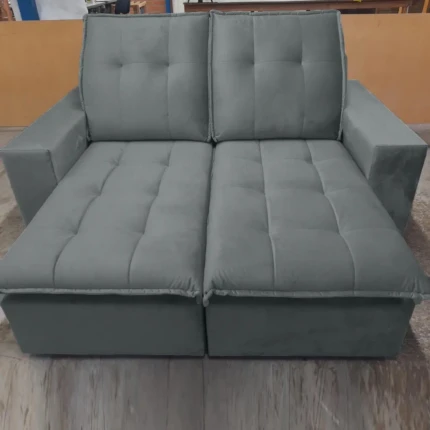 Sofa 1,84m Vancouver Veludo Grafite – Di Qualita (3240)