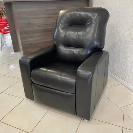 Poltrona Reclinavel Papai Madri Couro Eco Preto (3043) - Imagem 4