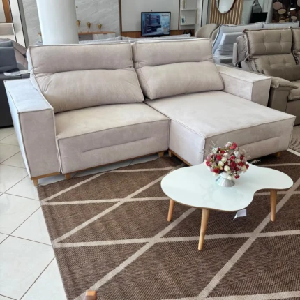 Sofa 2,60m Taylor Enele em Veludo Impermeavel (1241) - Imagem 4