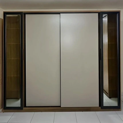 Roupeiro 2,67m com Espelhos Bronze Laredo Nude (2689) - Imagem 5