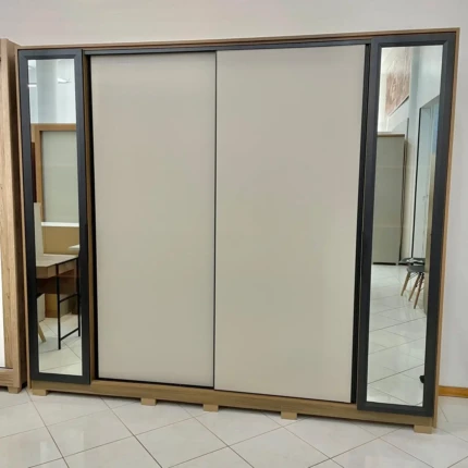 Roupeiro 2,67m com Espelhos Bronze Laredo Nude (2689)