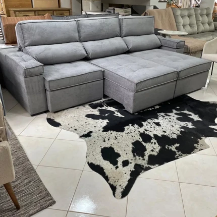 Sofa 2,84m Serenade em Boucle com Braço Almofadado (6675) - Imagem 6