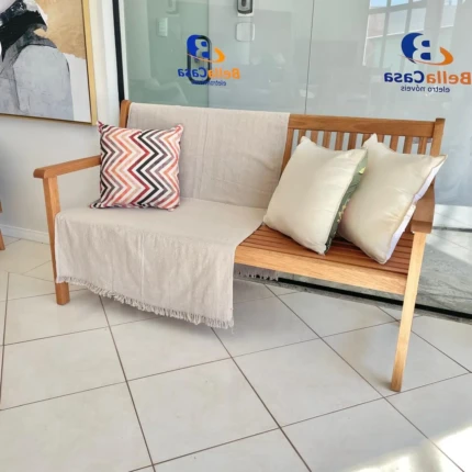 Banco para Jardim Recanto de 1,35m em Madeira (2838) - Imagem 5
