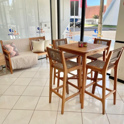 Banco para Jardim Recanto de 1,35m em Madeira (2838) - Imagem 3
