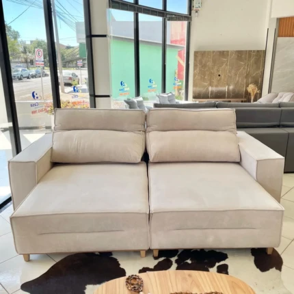Sofa 2,60m Taylor Enele em Veludo Impermeavel (1241)
