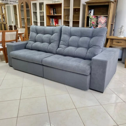 Sofa 2,50m Ferrero Chumbo (6272) - Imagem 2