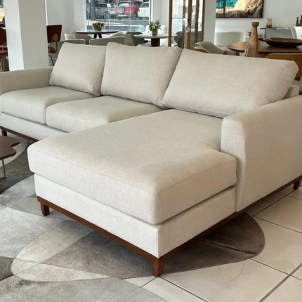 Sofá 3,00m com Chaise Adeso em Linho (3869)