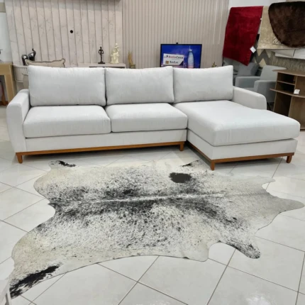 Sofá 3,00m com Chaise Adeso em Linho (3869) - Imagem 5