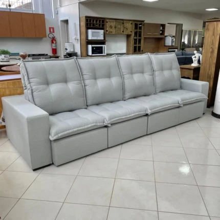 Sofa 3,25m Vancouver Linho – Di Qualita (1713) - Imagem 2