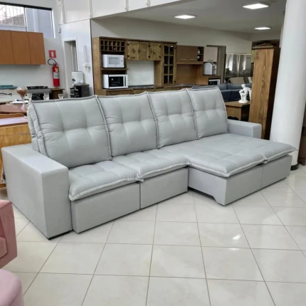 Sofa 3,25m Vancouver Linho – Di Qualita (1713) - Imagem 4