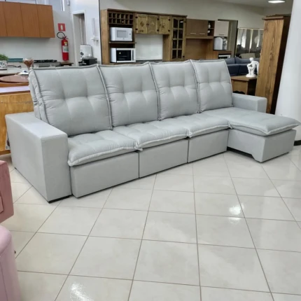 Sofa 3,25m Vancouver Linho – Di Qualita (1713) - Imagem 5