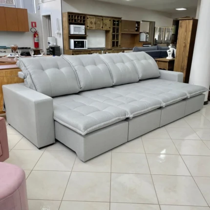 Sofa 3,25m Vancouver Linho – Di Qualita (1713) - Imagem 6