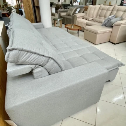 Sofa 3,25m Vancouver Linho – Di Qualita (1713) - Imagem 7