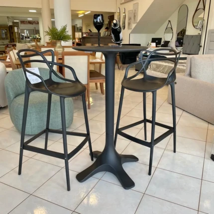Kit Mesa Venice com 02 Banquetas Allegra Preto (6122-5101)