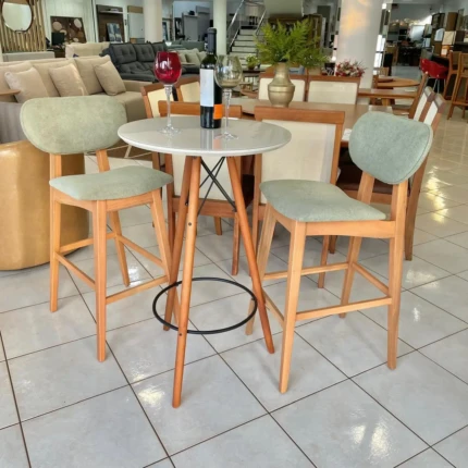 Kit Mesa Bistro Gourmet com 2 Banquetas Eva Verde (5582-5315) - Imagem 3